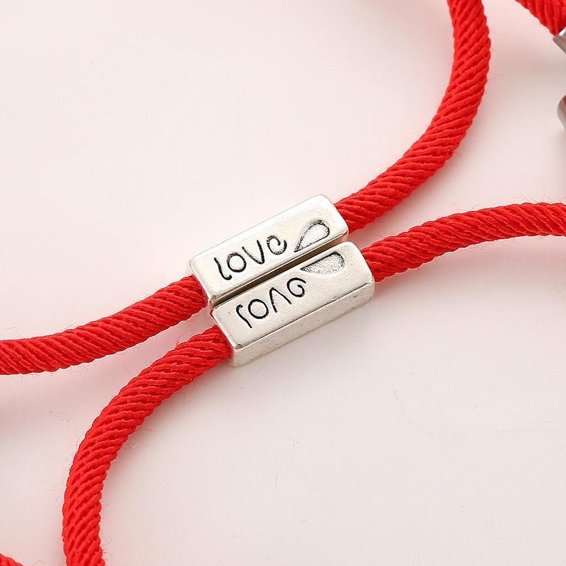 Pulseira Magnética de Casal Love