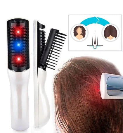 Escova Alisadora Ultra Hair - Massagem a Laser para Crescimento Capilar ☑