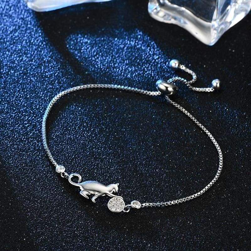 Pulseira de Gato com Bola de Cristal